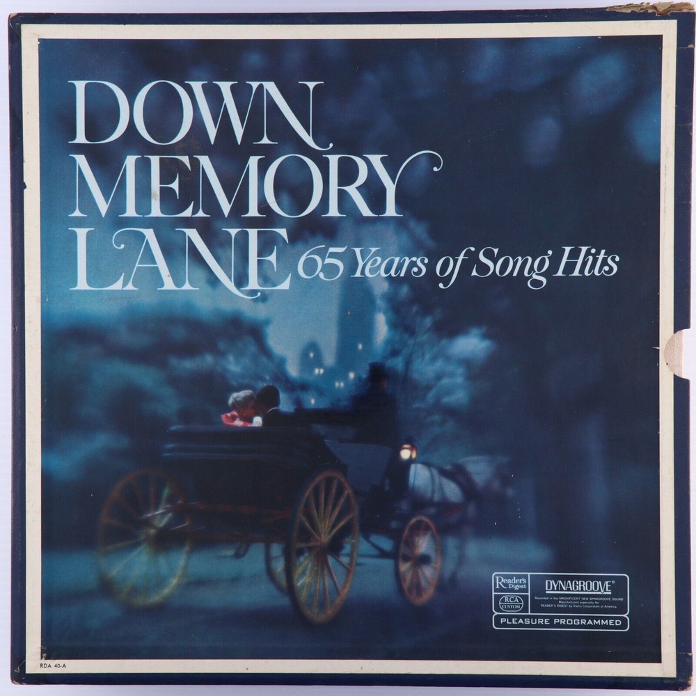 Down Memory Lane 65 Years Of Song Hits 1968 10x Vinyl LP Record Box Set RDA 40-A